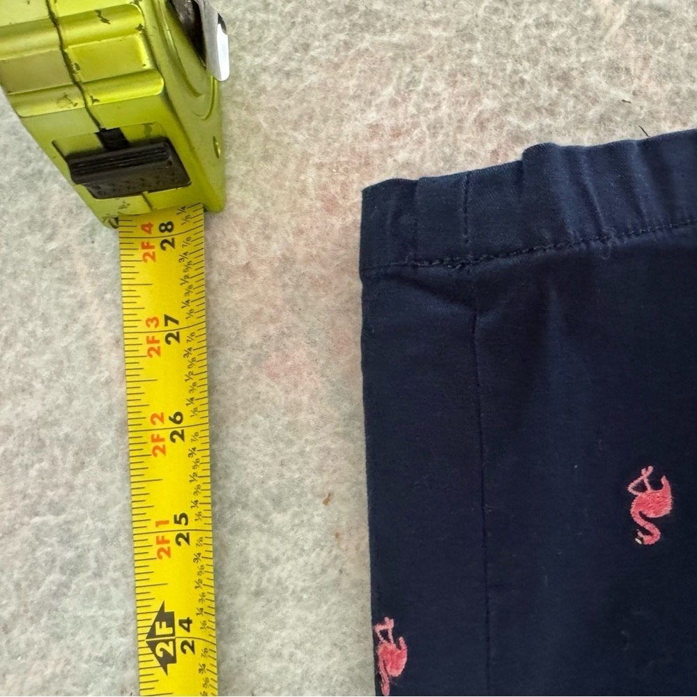 Talbots Navy Relaxed Chinos With Pink Flamingos 16 - Picture 6 of 8